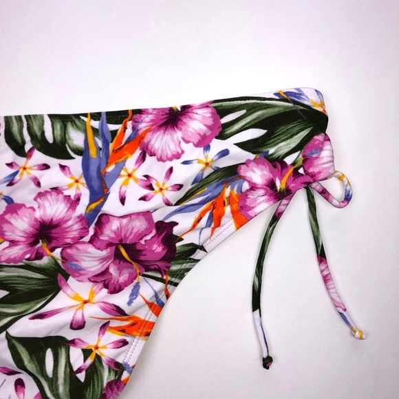 Mossimo Women's Large Purple Floral Bikini - Picture 4 of 6
